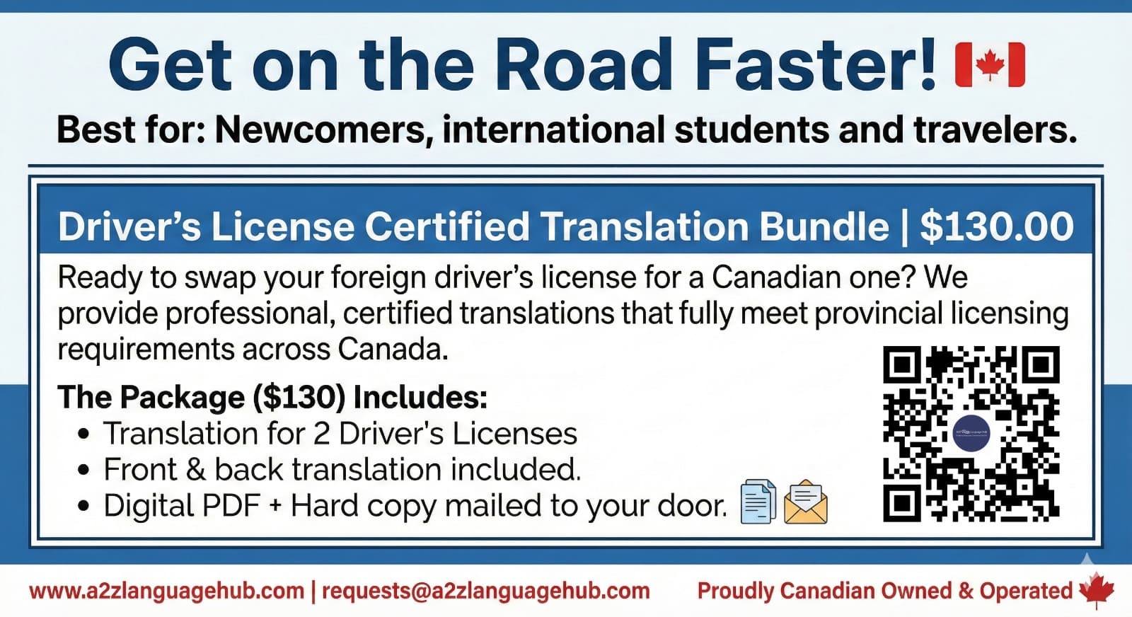 Get on the Road Faster - Driver's License Translation