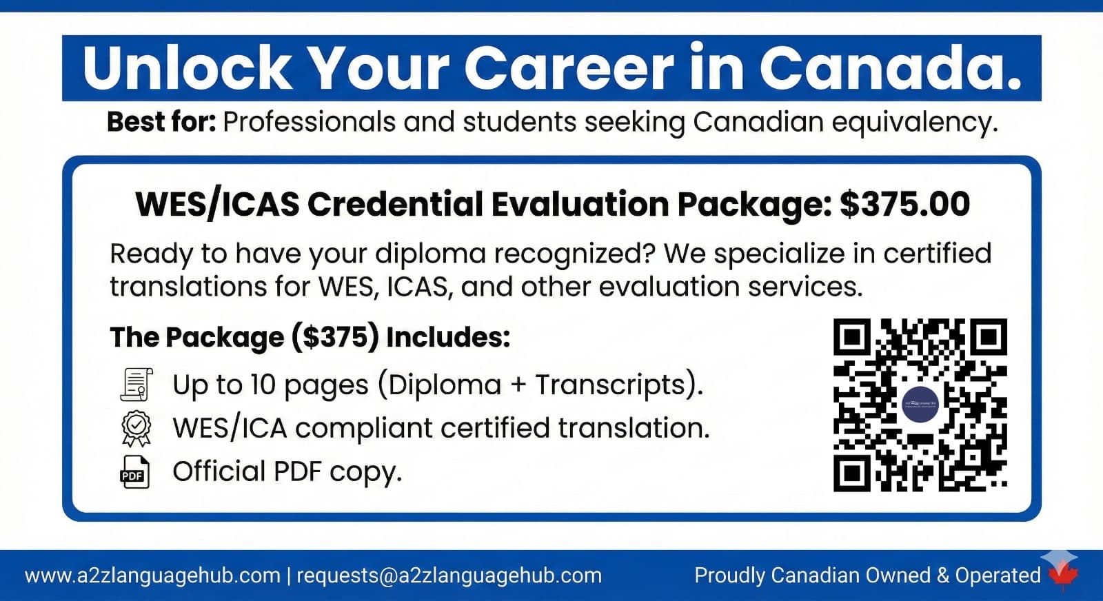 Unlock Your Career in Canada - Credential Evaluation